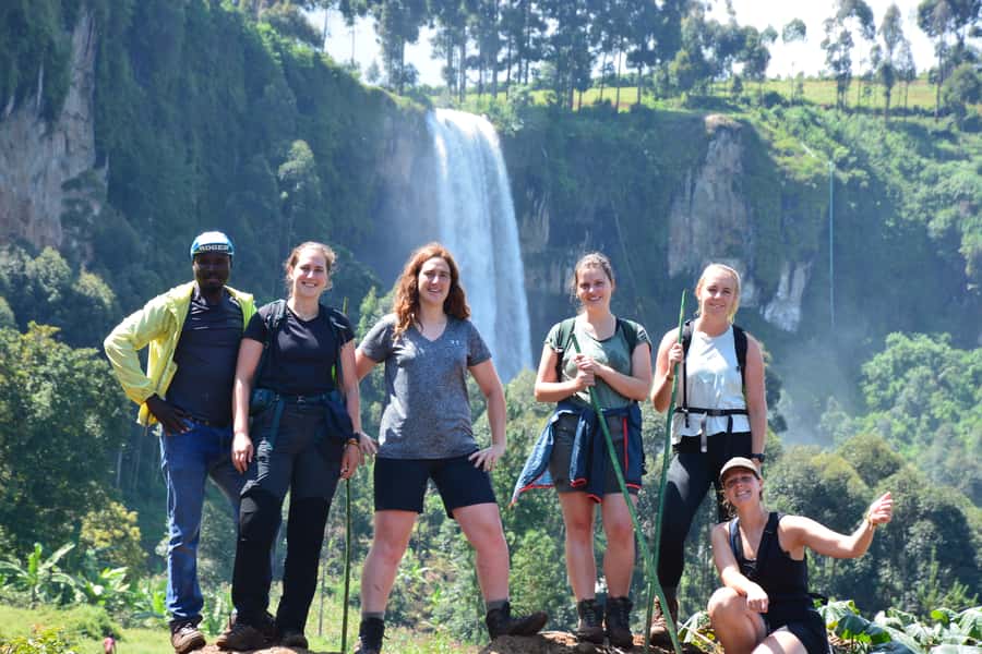 1 Day Sipi Falls Hike and Community Coffee Tour - Walking through the three Sipi Falls