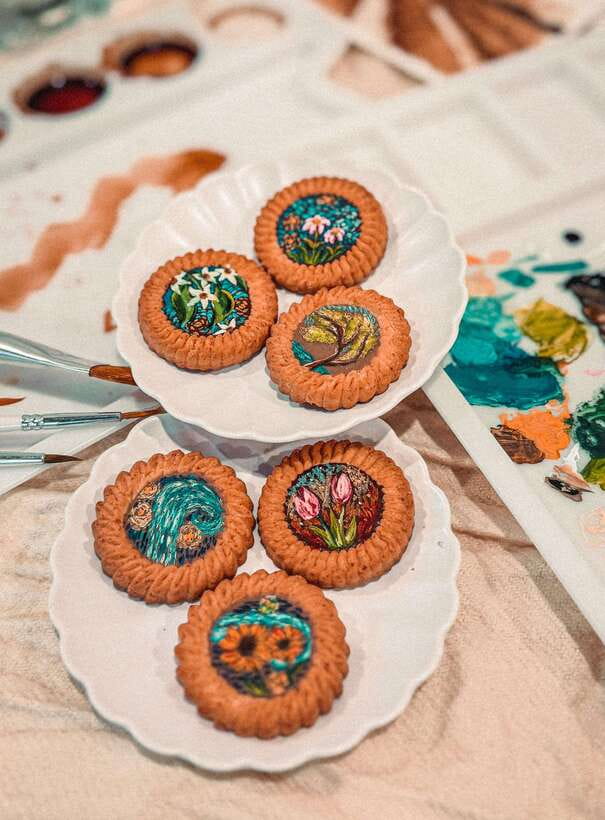 2-Hr Coffee and Biscuit Painting - Edible Paint - Five useful things to know before booking