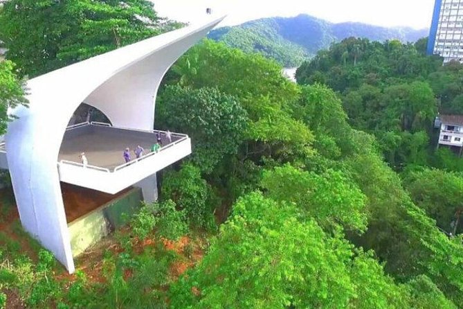 7-Hour Shared Group Santos Tour : Mont Serrat, Coffee Museum and Sightseeing - Porchat Island and the view toward São Vicente