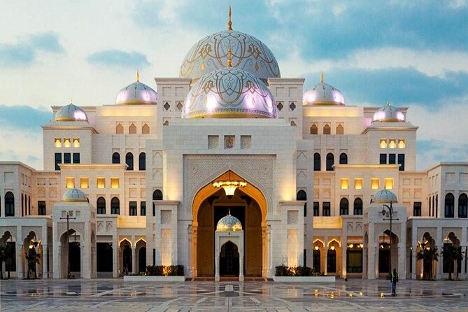 Abu Dhabi Tour from Dubai With Gold Coffee At Emirates Palace - Al Bateen and the Presidential Palace drive-by