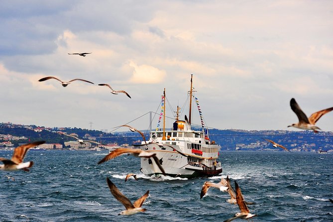 Afternoon Bosphorus Boat and Bus Tour with cable car from Pierre Loti Coffee - The 90-minute Bosphorus cruise
