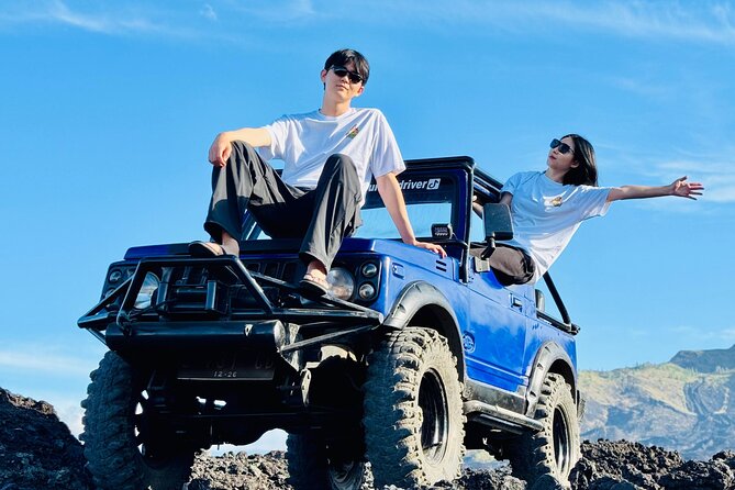 Batur 4WD Jeep Sunrise and Kintamani Cafe Hopping - Black lava and sand after the sunrise