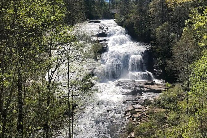 Coffee Hike to Three Waterfalls in DuPont State Forest - The climb to Triple Falls