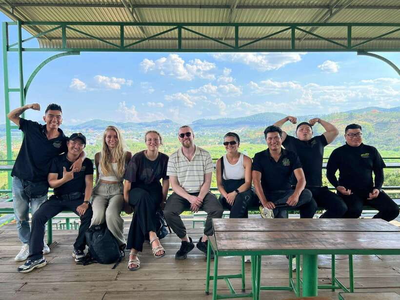 Dalat: MOTORBIKE TOUR TO PONGOUR FALLS- SILK- COFFEE FARM - Paradise Lake and the Final Village Stops