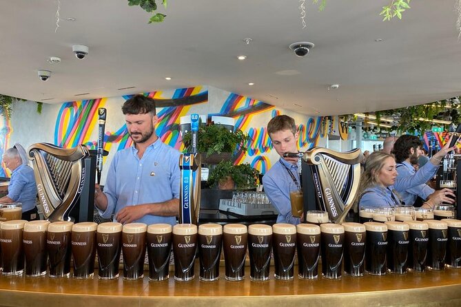 Dublin Food and Drink Walking Tour and Jameson Irish Coffee Demo - Making Irish coffee at Jameson Bow St.