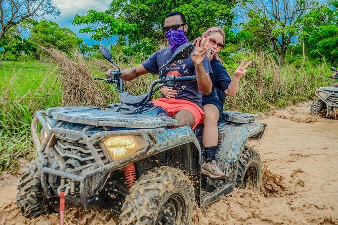 Full-Day Adventure with ATV, Party Boat, Snorkel & Coffee Tasting - Three hours on the party boat