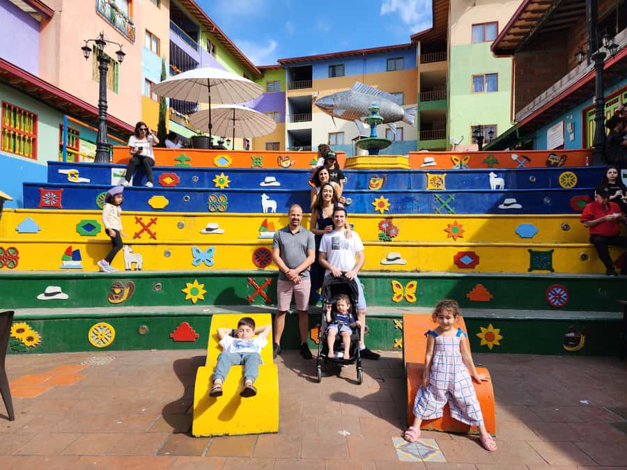 Guatape Coffee Villa including Rock Town & Waterfall - Walking Guatapé’s colorful town center