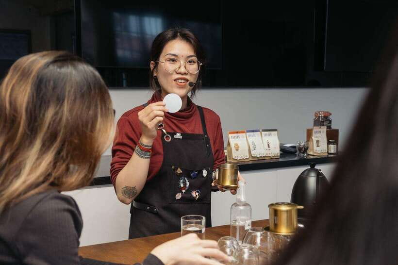 Hands-on Discovery of Vietnamese Coffee & Culture - Hearing the beans crack during the roasting demo