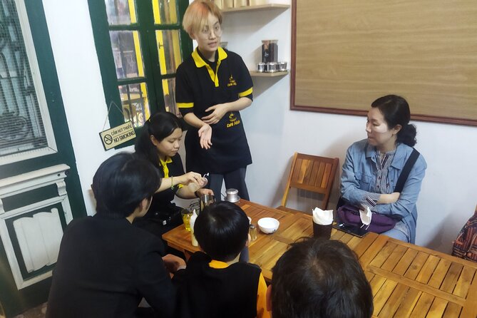 Hanoi Egg Coffee Class and Street Food Walking Tour - Three named coffee styles, with possible extras