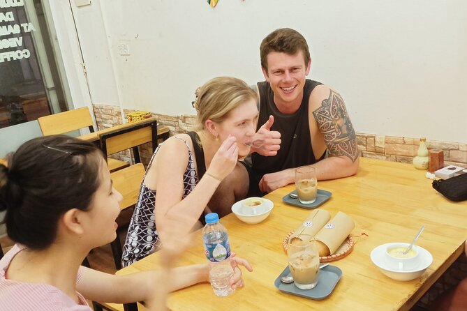 Hanoi Egg Coffee & Coconut Coffee Making Class with Free Banh Mi - Mixing coconut coffee for a different style