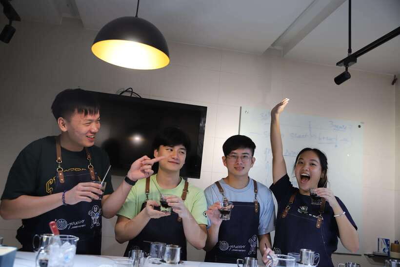 Ho Chi Minh City: Coconut/Eggs Coffee Making Class - Arriving at iO Coffee Phu My Hung