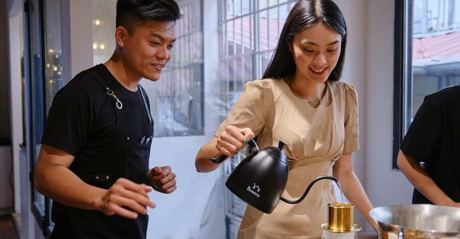 Ho Chi Minh City: Fun and Easy Coffee Workshop for Beginners - Bánh mì turns the tasting into a snack