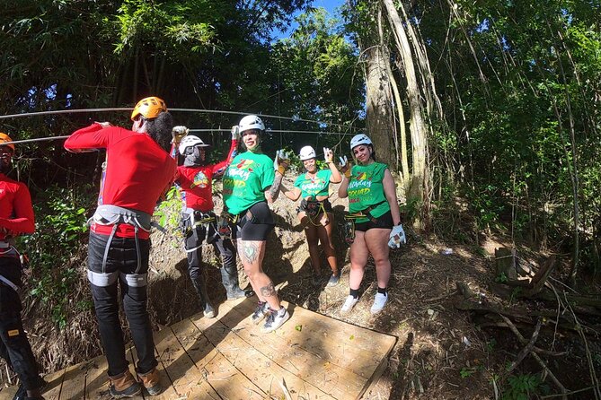 Jamaica’s longest Zipline and Rick’Cafe Tour with Transportion - Getting Ready for Jamaica’s Longest Zipline