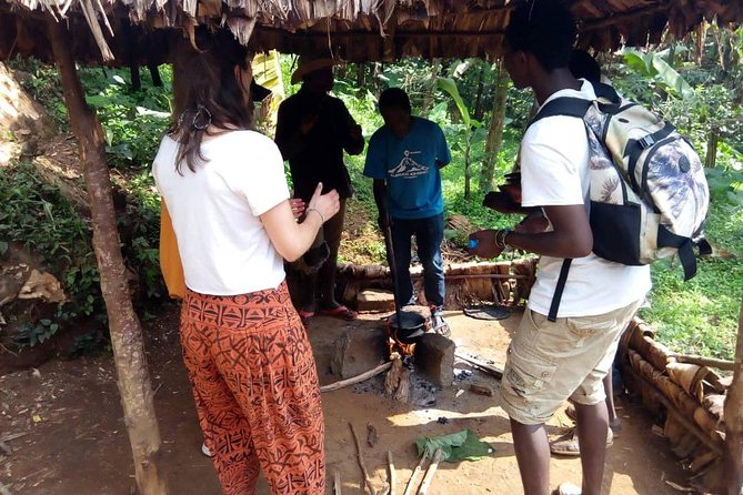 Materuni Waterfalls & Coffee making Cultural Tour | BURIGI CHATO SAFARIS LTD - Reaching the tall waterfall