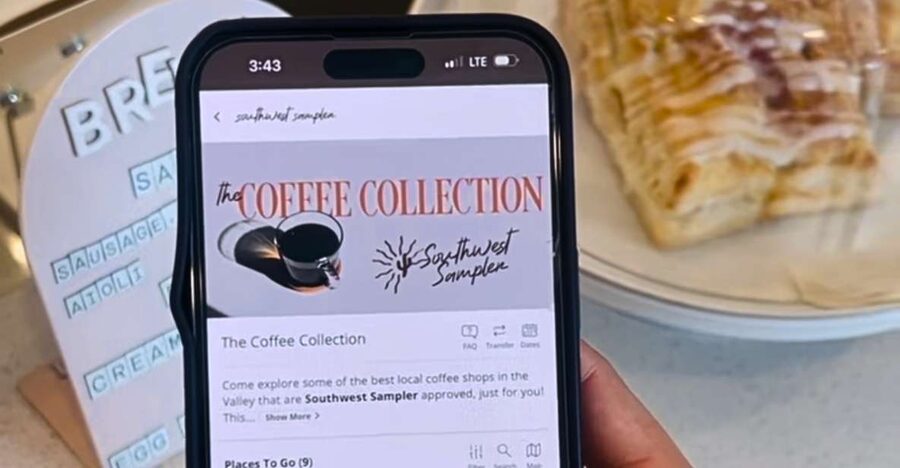 Phoenix: Coffee Tasting Digital Passport - Caffio Espresso Bar: a free iced latte
