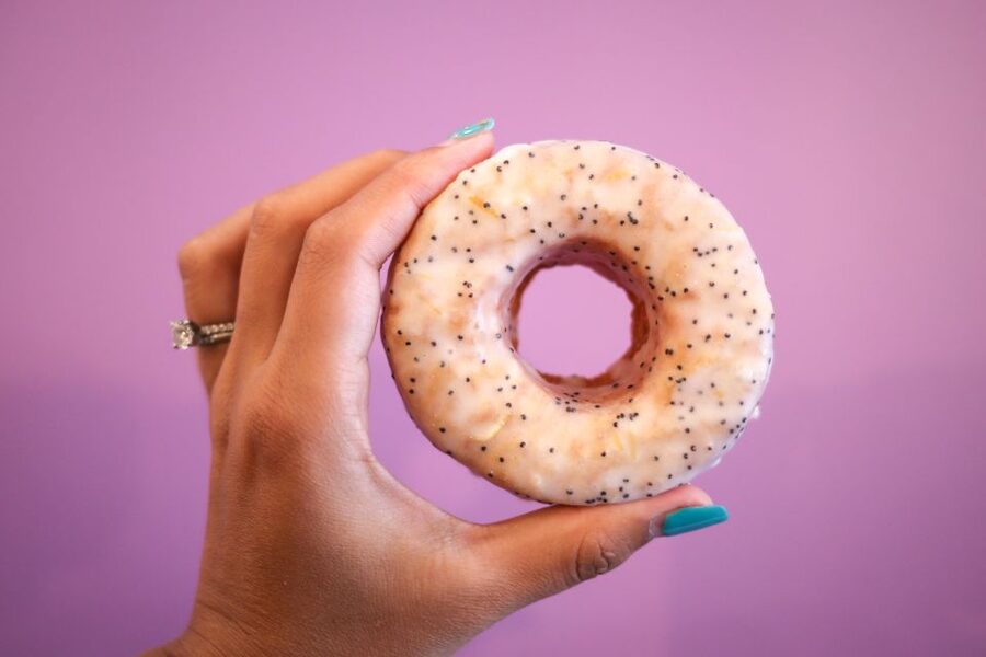 Portland: Downtown Coffee & Donut Tour - Walking through downtown toward Pioneer Square