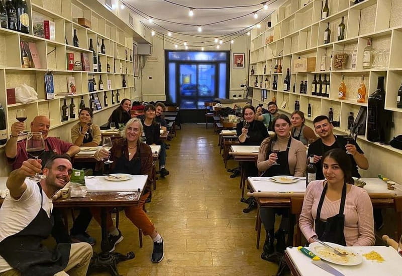 Rome: Pasta Cooking Class with Wine, Coffee, and Limoncello - Key points at a glance
