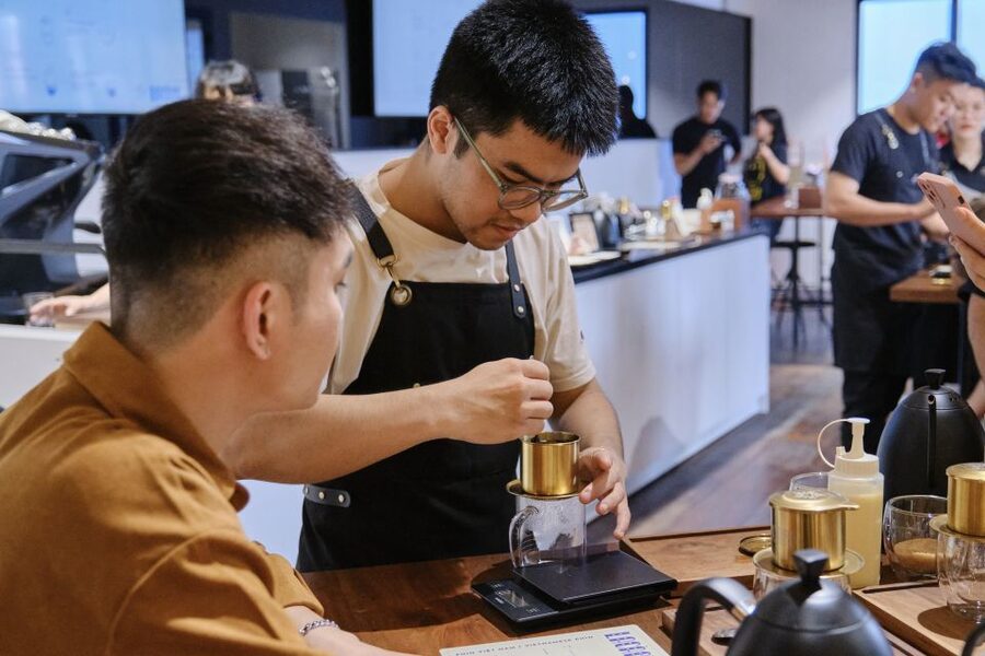 Techniques & Secrets Behind the Famed Vietnamese Egg Coffee - Making the egg cream