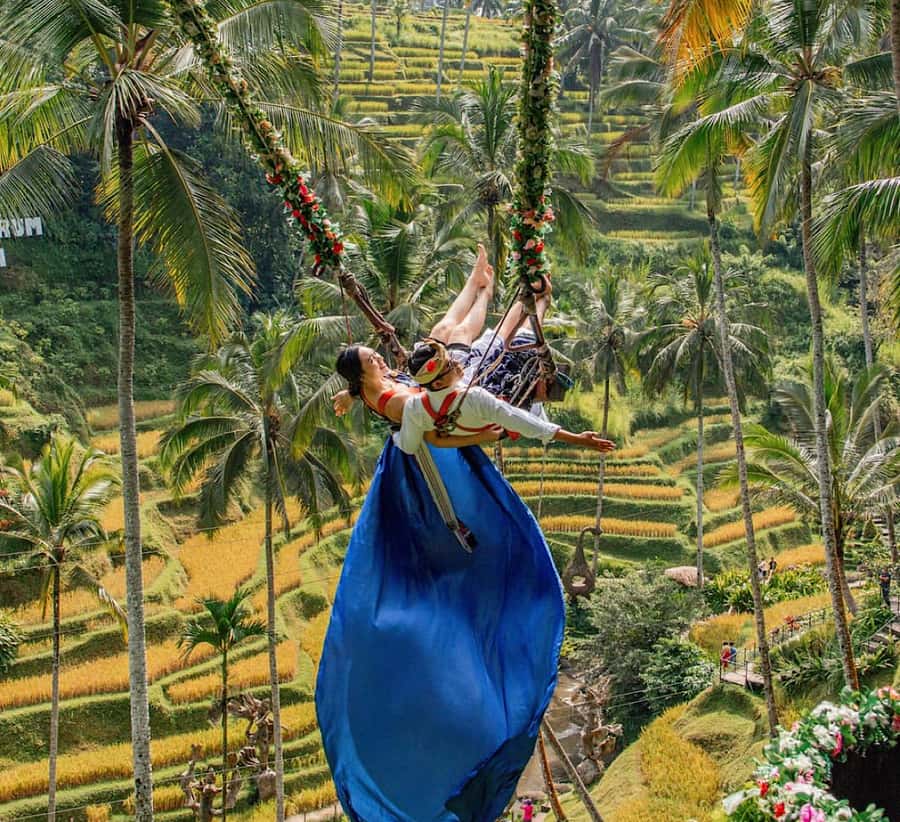 Ubud: Waterfall, Holy Water Temple,Swing&coffee plantation - Tibumana Waterfall is the calmer swim stop