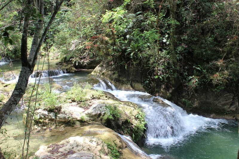 Waterfalls, Coffee and Adventure Tour, Huatulco - Swimming beneath the clear, cool waterfalls