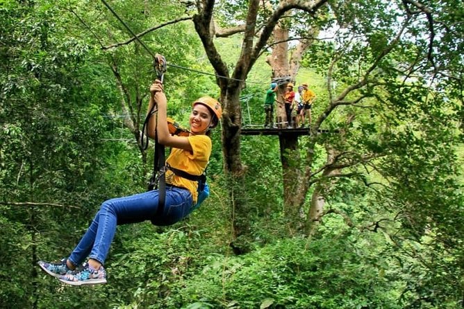 Zipline & Coffee with Waterfall Views in Koh Samui - From beach hotel to jungle camp